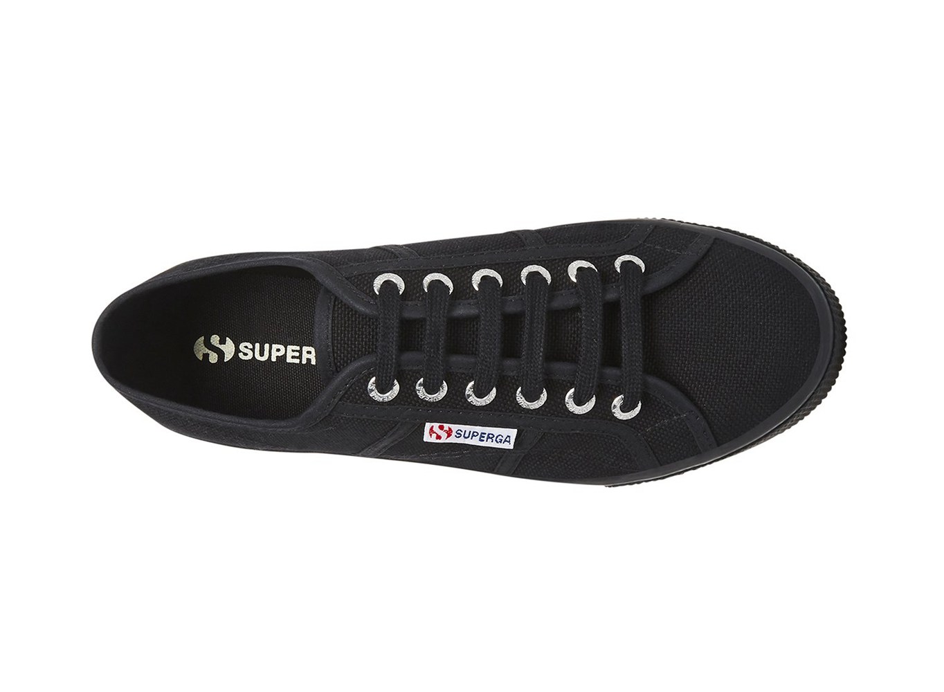 Superga Plataforma Mujer Negras - 2790 Cotw - 105976NGT